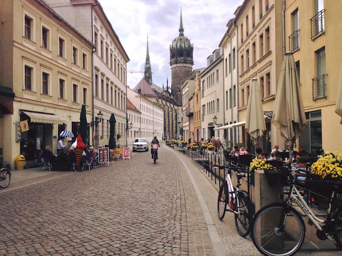 Lutherstadt Wittenberg, in Saxony-Anhalt. Taken at the halfway point on a bike trip to Leipzig.